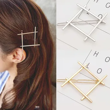 

1 PC New Fashion Women Girls Hairpins Girls Geometry Metal Hair Clip Delicate Hair Pin Hair Decorations Jewelry Accessories