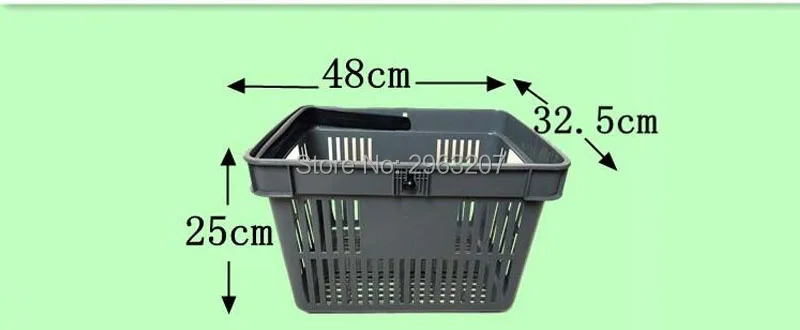16 шт./лот, пластиковая корзина для покупок, портативная Косметическая корзина для еды, напитков, супермаркета, удобная корзина для покупок