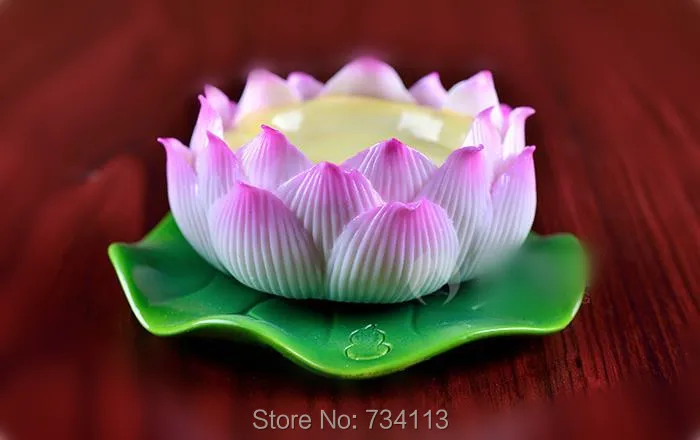 Lotus для Будда молитва подсвечник Керамика 3 дюймовый лотоса украшения Буддизм
