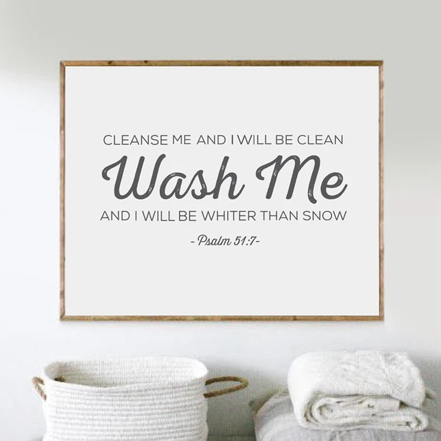 Laundry Wall Art Verse Print Pictures Scripture Poster Laundry Wall Art Verse Print Pictures Scripture Poster Canvas Painting Room Decor