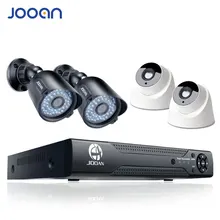 JOOAN 8ch DVR домашней безопасности камера системы 4 шт. 720 P ИК Ночное Видение открытый 1080N система видеонаблюдения аналоговая камера высокого разрешения цифровой видеорегистратор товары теле и видеонаблюдения комплект