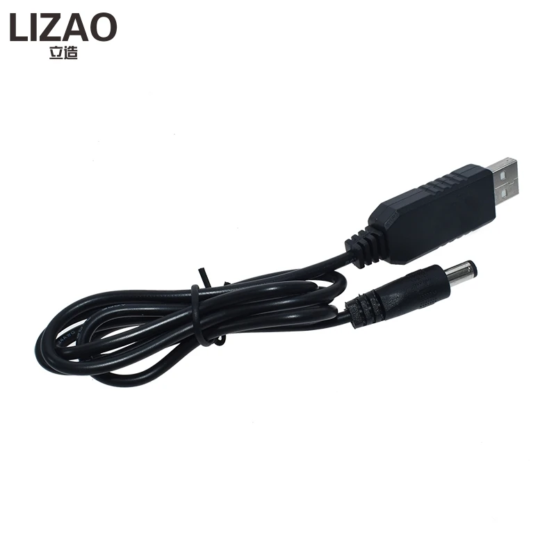 Buy USB power boost line DC 5V to DC 5V 9V 12V Step UP Module USB Converter Adapter Cable 2.1x5.5mm Male Connector Converter