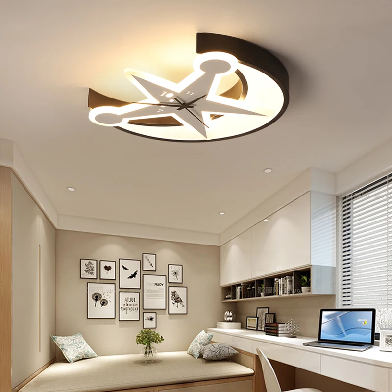 

Chandelierrec Creative fashion kids room LED ceiling lights for foyer living room bedroom dimmable ceiling lamp for baby bedroom