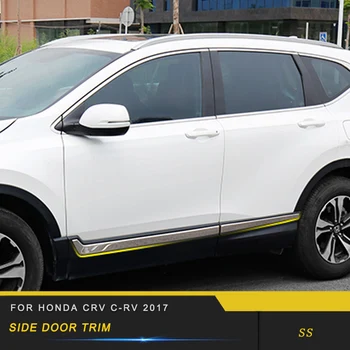 

Car Auto Side door trim Sitcker decoration trim cover Accessories for Honda CRV C-RV 2017