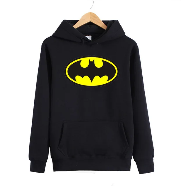 Batman Hoodies Sweatshirts Long Sleeve Men Cotton Blend Hat Hooded ...