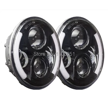 Светодиодный светильник 7 дюймов круглый 80 Вт с Hi/lo светодиодный налобный фонарь