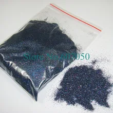 50 грамм х 1/12"(0.2 мм) 008 inch Голографический лазерный черный Цвет Сияющий изысканные Глиттеры для ногтей пыли Косметическая пудра для Дизайн ногтей блеск ремесел