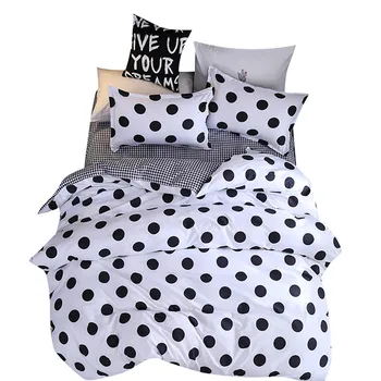 

Four-Piece Quilt Cover, Pillowcase Dot Black Full Size duvet cover bedroom sweet dreams Gently mattresses beauty salon couch