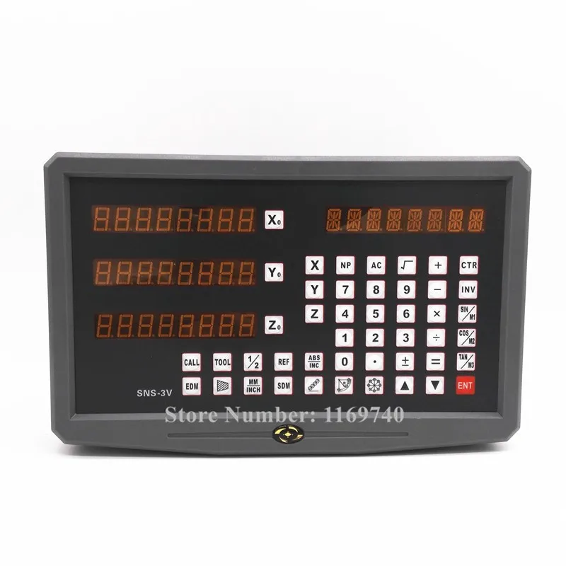 

3 axis Digital Readout with 3 linear scale travel 150-1020mm for milling lathe machine dro display complete unit 0.005mm