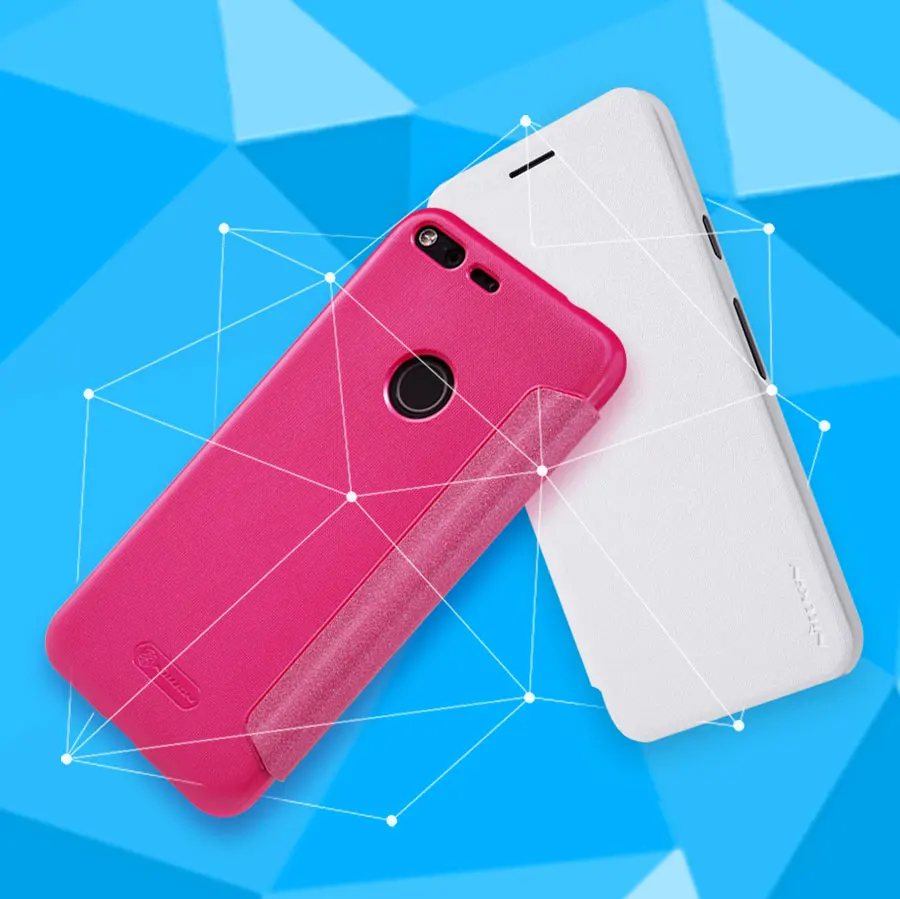 20 шт. nillkin новый кожаный case-sparkle leather case mobile phone protective for google pixel |