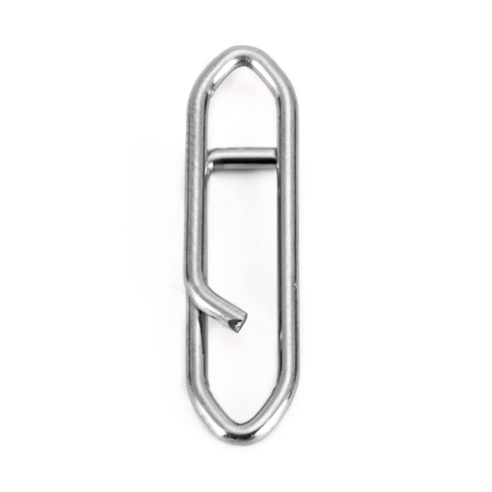 

100 Pcs Fishing Snap Stainless Steel Fishing Clip Interlock Fish Tackle KH889