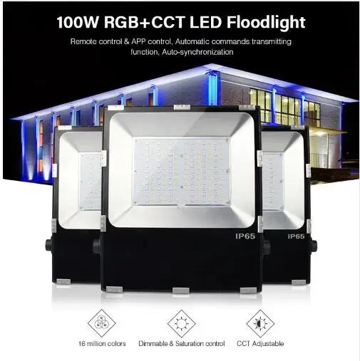 FUTT07 100 Вт Светодиодный прожектор IP65 водонепроницаемый RGB + CCT Регулировка 2 4G
