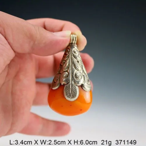 TNUKK Тибетский Винтаж ручной работы серебряное Нефритовое ожерелье кулон ожерелье