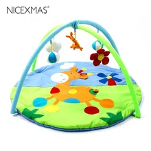 NICEXMAS Baby Game Mat Crawling Rug Games Carpet Baby Soft Toy Play Frame (Sika Deer, Random Color of Pendant) 2019 New