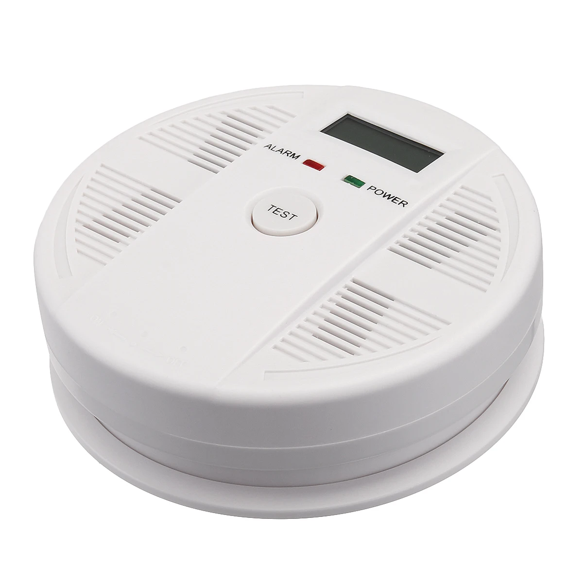 85dB ЖК-дисплей цифровой дым и детектор угарного газа Высокочувствительный угарного газа Сенсор отравления Предупреждение сигнализации для безопасности дома