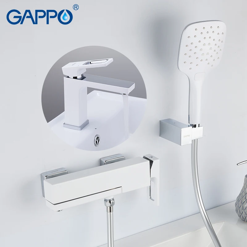 GAPPO Sanitary Ware Suite brass water tap chrome bathroom bath faucet mixer bathtub tap with basin faucet mitigeur baignoire GAPPO Sanitary Ware Suite brass water tap chrome bathroom bath faucet mixer bathtub tap with basin faucet mitigeur baignoire