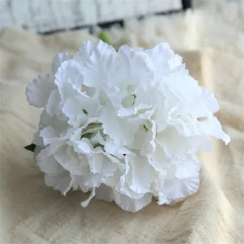 

Korean Fake Single Stem Hydrangea Simulation Round Hydrangeas for Wedding Home Showcase Decorative Artificial Flowers