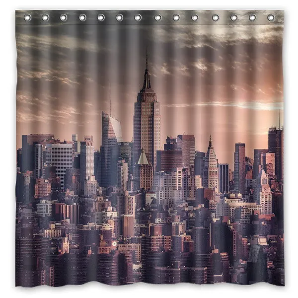 Hoge Kwaliteit Polyester Douchegordijn New York Stad Moderne Ontwerp ... Hoge Kwaliteit Polyester Douchegordijn New York Stad Moderne Ontwerp ...