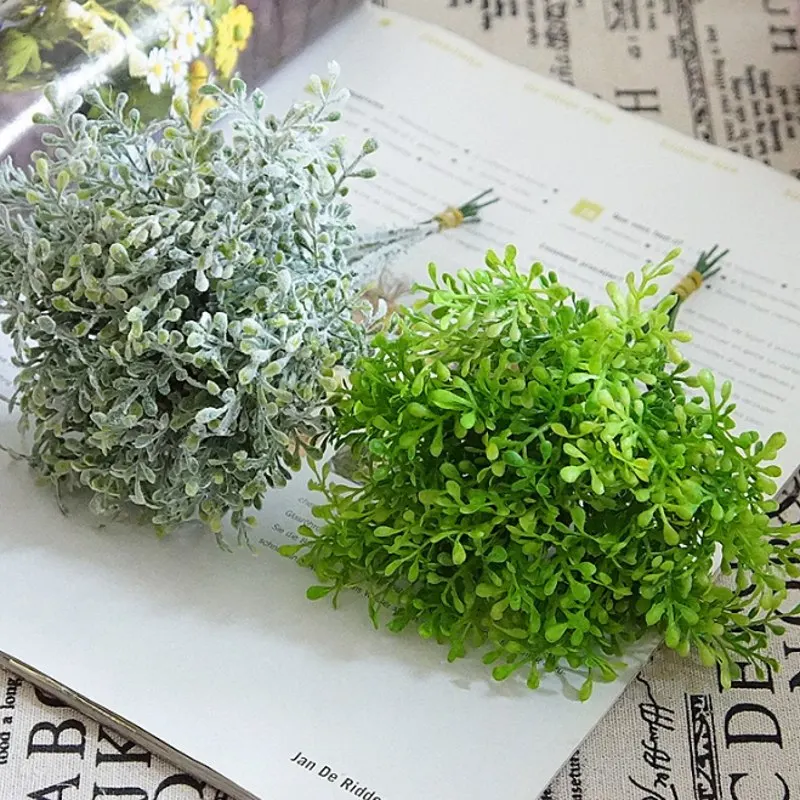 

Simulation flower green plant plastic 6 branches pomelo citrus quality good home garden turf distribution Christmas decor plan