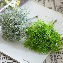 Имитация цветов, зеленое растение, пластик, 6 веток, помело, цитрусовые, хорошее качество, домашний садовый газон, распределение, Рождественский Декор