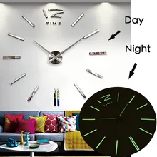 Короткие большие цифровые настенные часы современный дизайн 3D часы Saat Reloj Horloge Relogio де Parede Klok Большие зеркальные настенные часы светящиеся