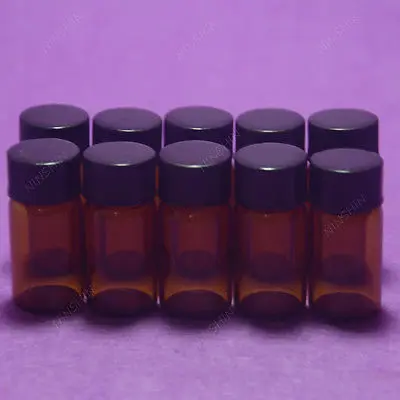 3ML Amber Reagent Bottle,Sample,Penicillin Vials,With PP Screw Lid,10PCS/LOT