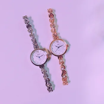 

Luxury Bling Crystal Rhinestone Women Quartz Wristwatches Rose Gold Silver Slim Ladies Dress Bracelet Watch Female Leisure Clock