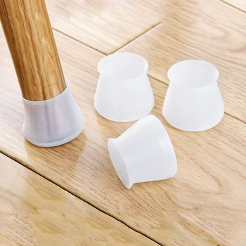 

4Pcs Furniture Table Chair Leg Floor Feet Silicone Cap Cover Floor Protector