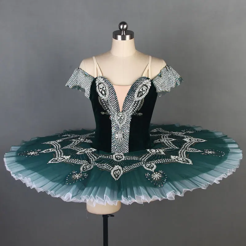 Новое зеленое классическое балетное платье пачка Esmeralda для взрослых