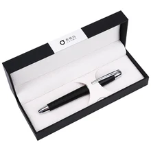 Noble Silver Clip Black Fountian Pen M&G Lattice Design Nice Quality 0.5mm Fine Nib Business Office Gift Ink Pens nice silver clip black yellow green fine nib fountain pen retro business gift office writing ink pens with an original gift box