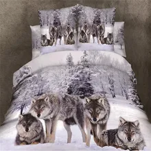 Medusa 3d wolf king queen twin size 3 4pcs bedding set of duvet doona cover bed