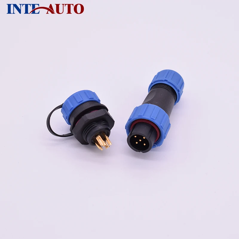 

5 Pins WEIPU SP17 series IP68 Waterproof Dustproof Circular Multipole Plug Socket Connector,cable wire connector