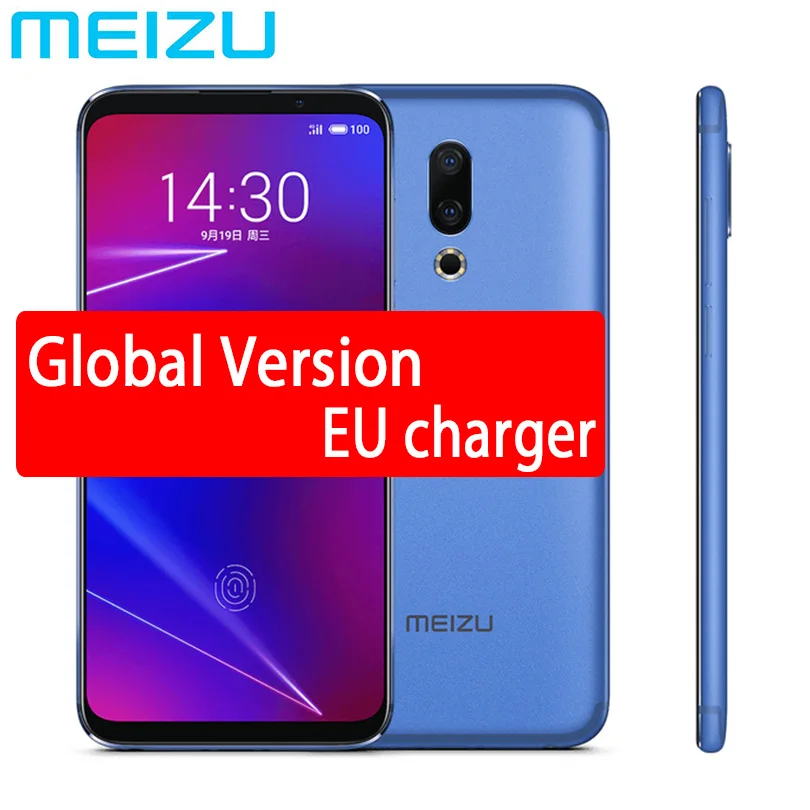 Meizu 16 16X Global, 64 ГБ rom, мобильный телефон Snapdragon 710, четыре ядра, 6,0 дюймов, 2160x1080 P, полный экран, двойная камера заднего вида