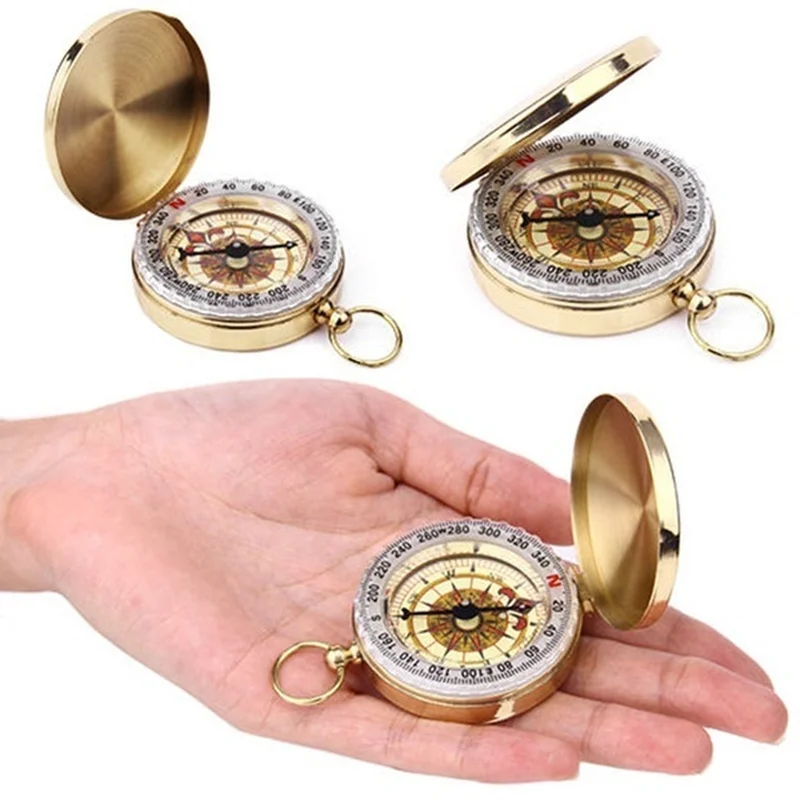 Портативные карманные часы для кемпинга компас охотничий карманные часы Ретро Флип компас