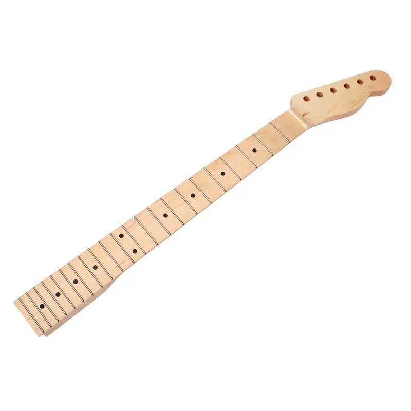 

22 Frets Maple Wood Inlay Back Guitar Neck for Fender Tele TL Replacement