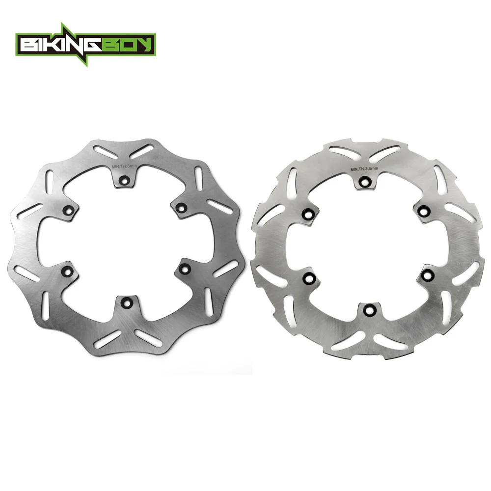 

BIKINGBOY Front Rear Brake Discs Rotors For KTM 125 250 350 GS 125 200 250 300 350 380 400 450 500 520 525 EXC 260mm 218.5mm