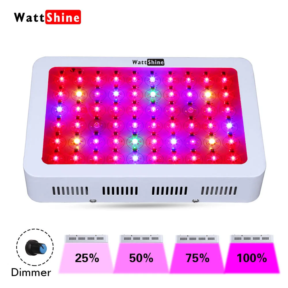 Dimmable 300W led plant grow light Double chips hydroponic systems Growth Greenhouse lighting growing plants indoors Lamp flower