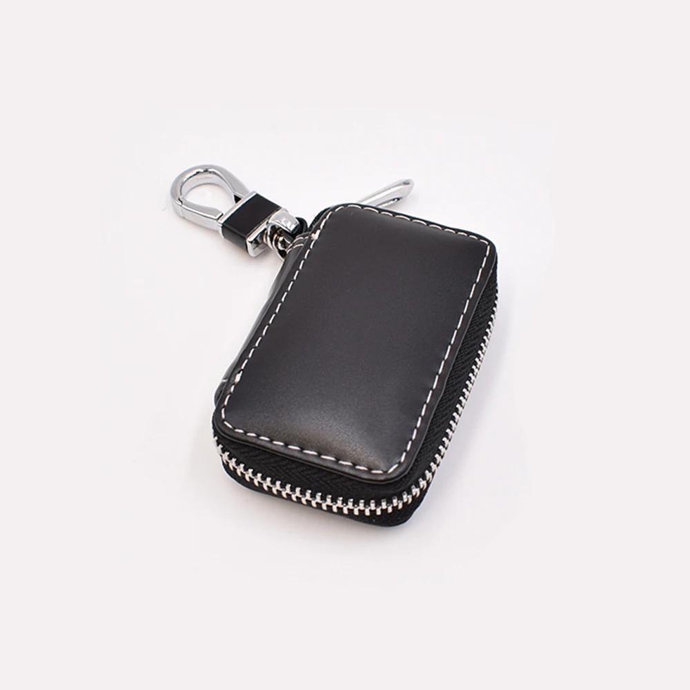 

Leather car key bag for Volkswagen/Audi/Ford vehicle key case cover shell keys holder wallets Hi-Q keychain Auto accessories