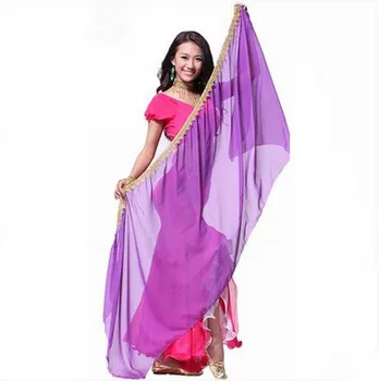 

Belly dance accessories senior chiffon 2*0.7m belly dance veils for women belly dance scarf