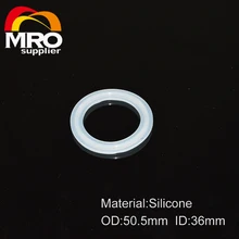 1-1/" силиконовая прокладка подходит к хомуту 50,5 мм OD, 38 мм санитарный Три зажим Силиконовое уплотнительное кольцо прокладка SS029