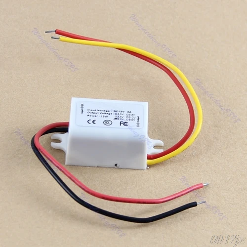 

DC DC Converter 15W 12V Step Down to 6V 3A Power Supply Module Waterproof-White C90A New Drop ship