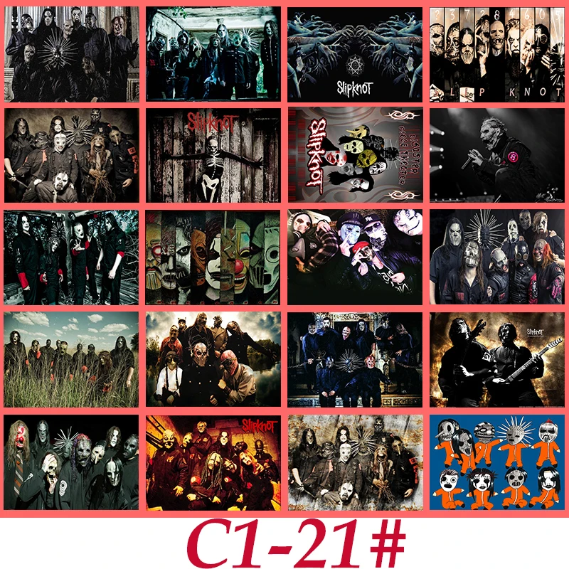 C1-21# Slipknot Классическая серия наклеек 20/шт ПВХ Коллекция художественных ремесел подарок Настенный дизайн Граффити стикер s