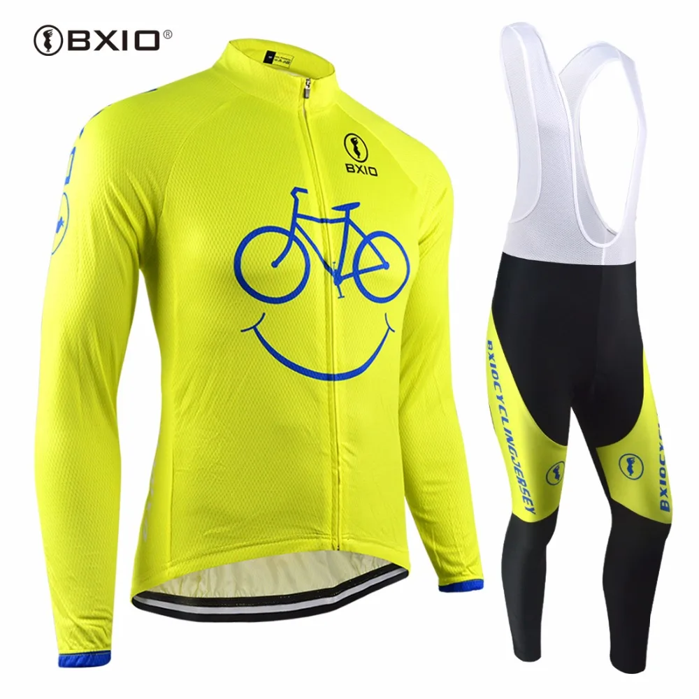 

BXIO Winter Thermal Fleece Cycling Sets Long Sleeve Warm Ropa De Ciclismo Autumn Equipacion Maillot Ciclismo Bike Jerseys 085