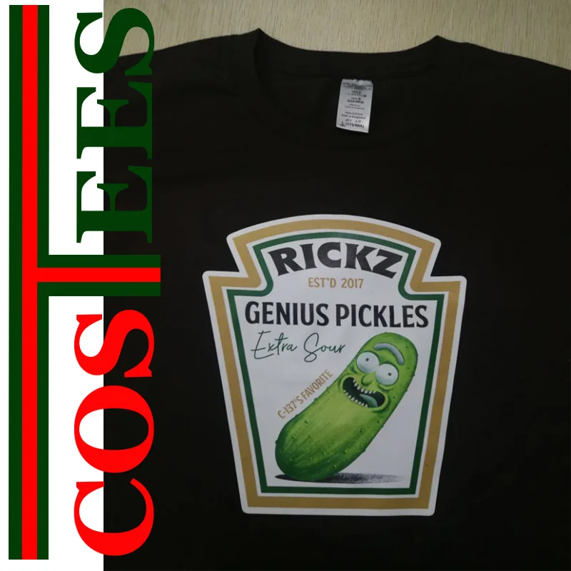 Diseño Original genio rick pepinillo T camisa de los hombres Ricka y morty camiseta punk tops hipster camiseta, rick y morty camiseta camisetas Diseño Original genio rick pepinillo T camisa de los hombres Ricka y morty camiseta punk tops hipster camiseta, rick y morty camiseta camisetas