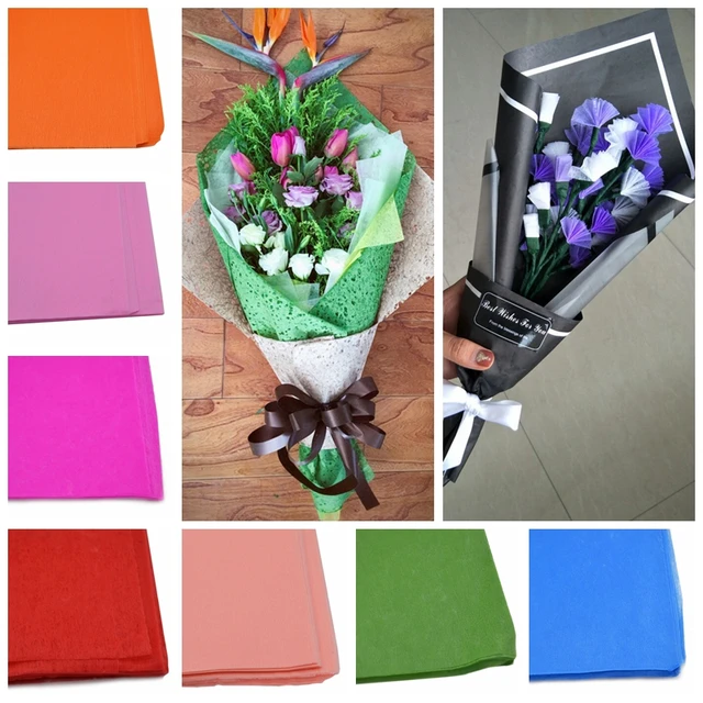 10pcs lot 50 50cm crepe paper streamers diy flower bouquet curling paper flower streamers