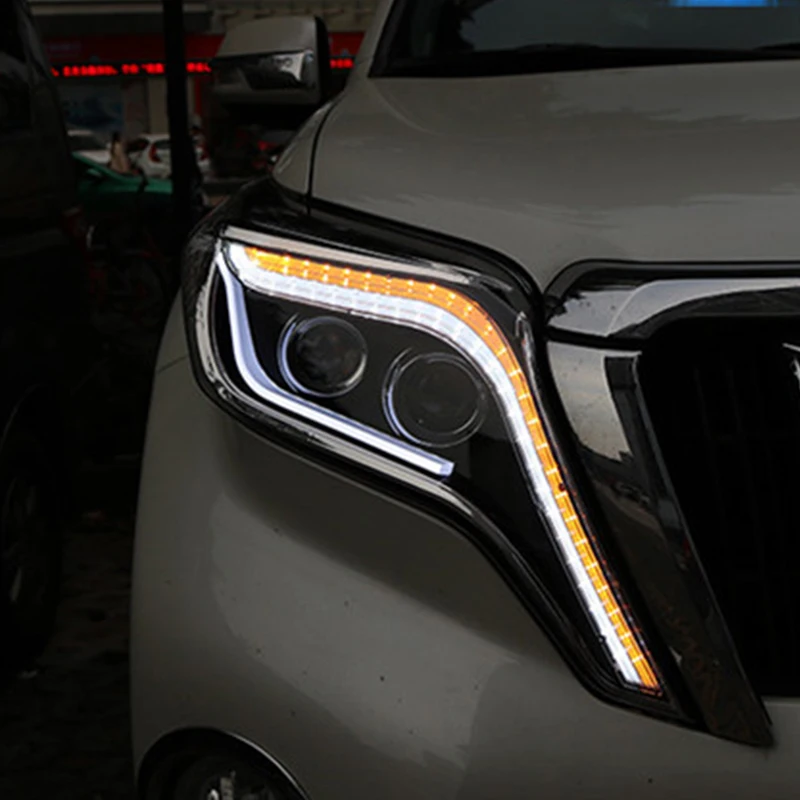 Фары для Toyota Prado Landcruiser фары 2014 2017 LC200 FJ150 светодиодный няя фара светодиодная балка