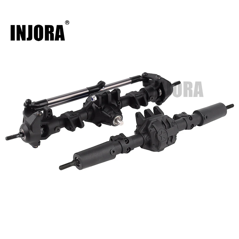 Koop Injora Rc Auto Voor Achter Rechte Compleet As Voor 110 Rc Crawler Axiale SCX10 Ii 90046 90047 Upgrade Onderdelen