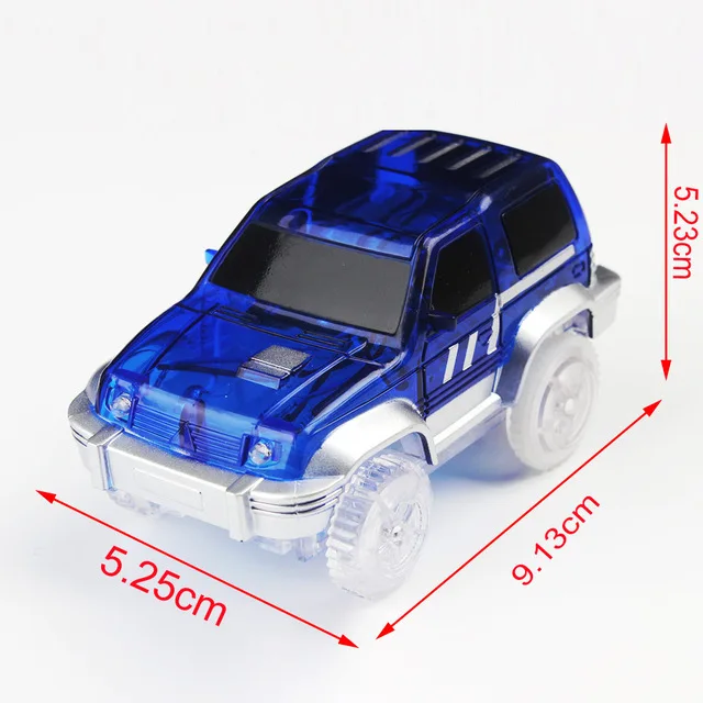Электронный СВЕТОДИОДНЫЙ Магический трек с мигающими огнями, развивающие игрушки, автомобильный трек для детей, подарок на день рождения, игра с треками - Цвет: 1
