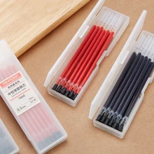 12 шт./кор. гель чернильная ручка комплект ювелирных изделий с коробкой 0,5 мм цвет: черный, Синий Красный Канцтовары письменные Подпись шариковая ручка Заправка для ручек для офиса, школы