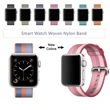 Nouvelle Arrivée Sangle En Nylon pour Apple Watch Bande Nylon Bande Avec Adaptateur Intégré, pour Apple Watch Nylon Bande 42 MM/38 MM
